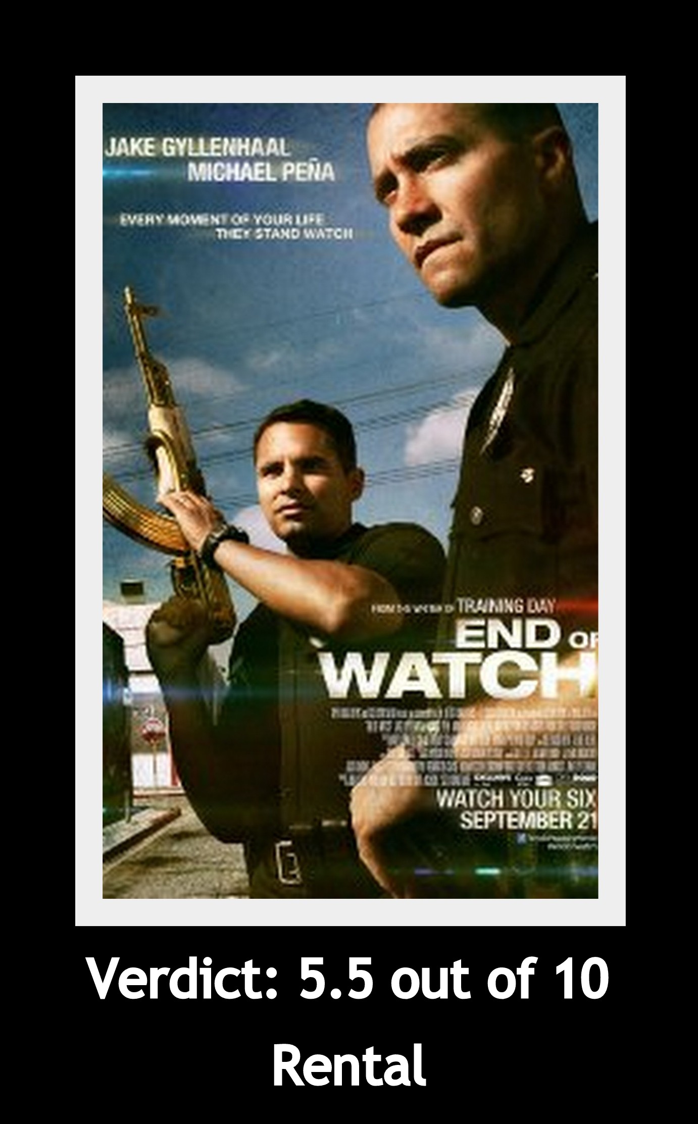 end of watch poster